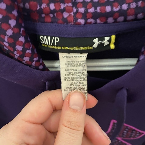 Purple Women’s Under Armour Hoodie Small - Picture 2 of 5